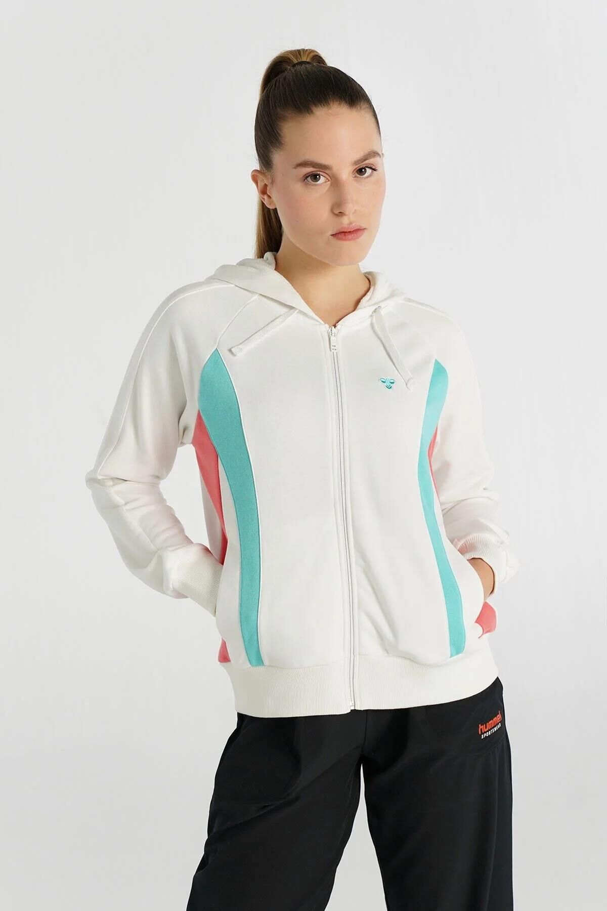 HUMMEL HMLCANDELA ZIP HOODIE KADIN FERMUARLI HOODIE