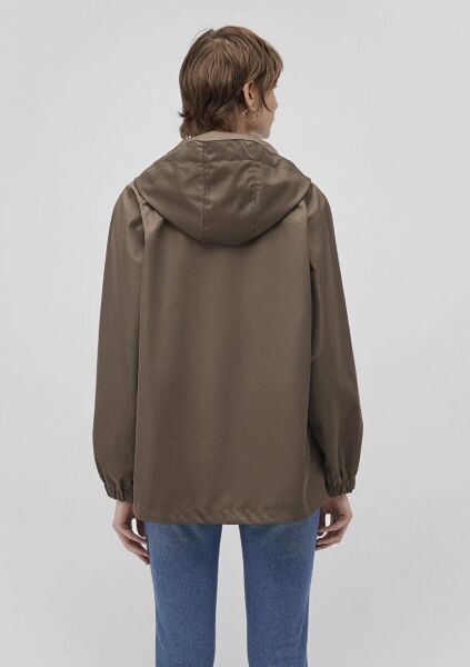 MAVİ KADIN KAPÜŞONLU MONT