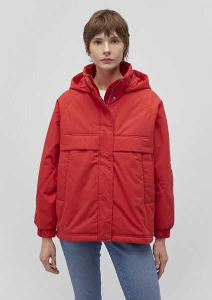 MAVİ KAPUŞONLU CEKET KADIN KAPÜŞONLU MONT