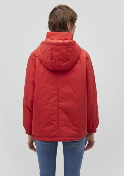 MAVİ KADIN KAPÜŞONLU MONT