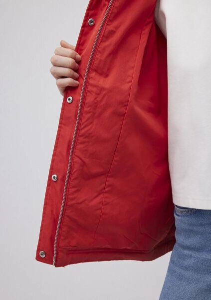 MAVİ KADIN KAPÜŞONLU MONT