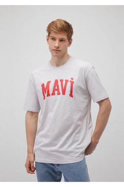 MAVİ LOGO TİŞÖRT ERKEK LOGO T-SHIRT