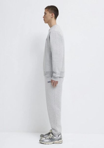 MAVİ BASKILI ERKEK 0 YAKA SWEATSHIRT