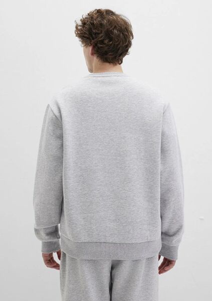 MAVİ BASKILI SWEATSHIRT ERKEK 0 YAKA SWEATSHIRT