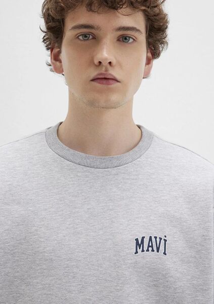MAVİ  BASKILI SWEATSHIRT ERKEK SWEATSHIRT