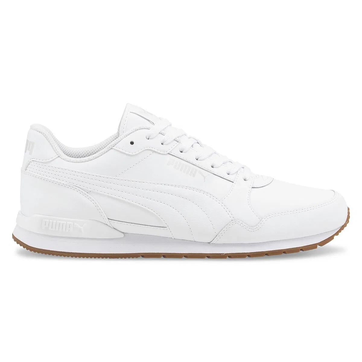 PUMA ST RUNNER V3 L PUMA WHITE-PUMA WHITE-GUM ERKEK SNEAKER