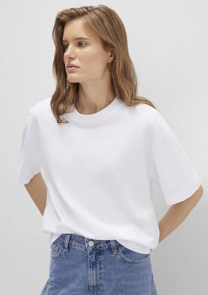 MAVİ M BASKILI TİŞÖRT KADIN LOGO T-SHIRT