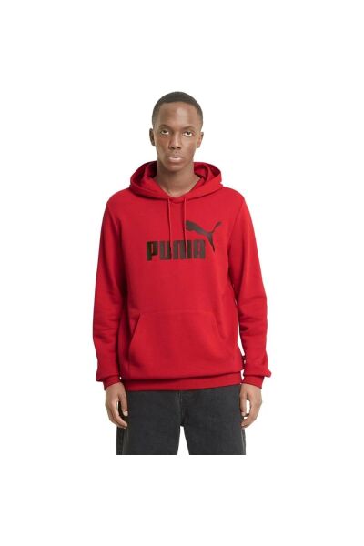 PUMA ESS BIG LOGO HOODIE TR HIGH RISK RED ERKEK SWEATSHIRT