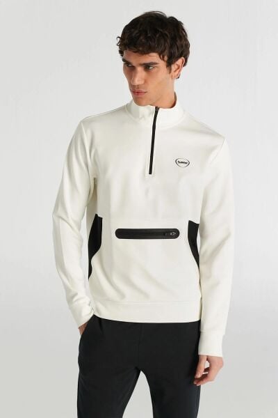 HUMMEL HMLLOTON ZIP NK SWEATSHIRT ERKEK FERMUARLI SWEATSHIRT