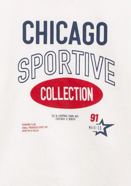 MAVİ CHICAGO SPORTIVE BASKILI TİŞÖRT KIZ ÇOCUKS MODELLİ PENYE