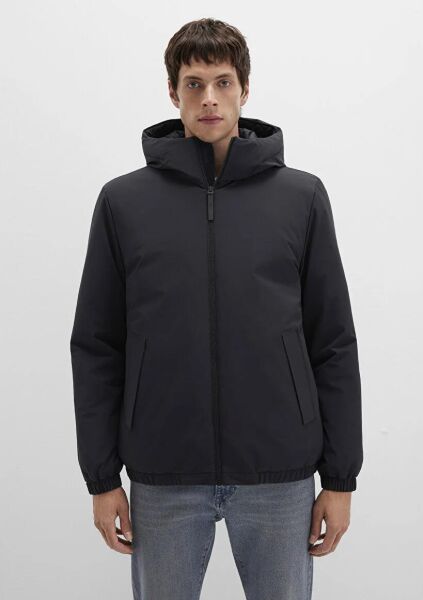 MAVİ KAPÜŞONLU CEKET ERKEK KAPÜŞONLU MONT