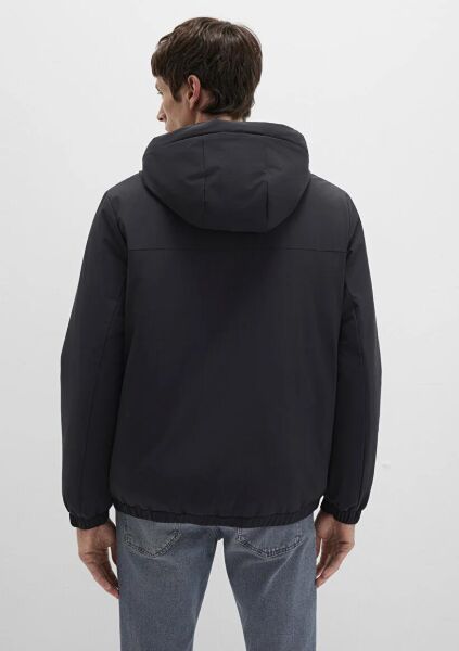 MAVİ ERKEK KAPÜŞONLU MONT