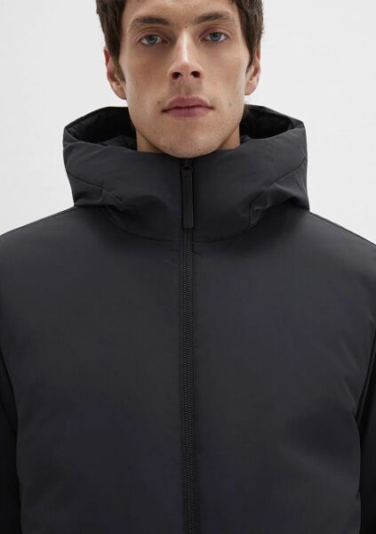 MAVİ ERKEK KAPÜŞONLU MONT