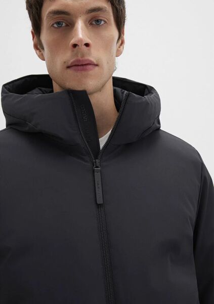 MAVİ KAPÜŞONLU CEKET ERKEK KAPÜŞONLU MONT