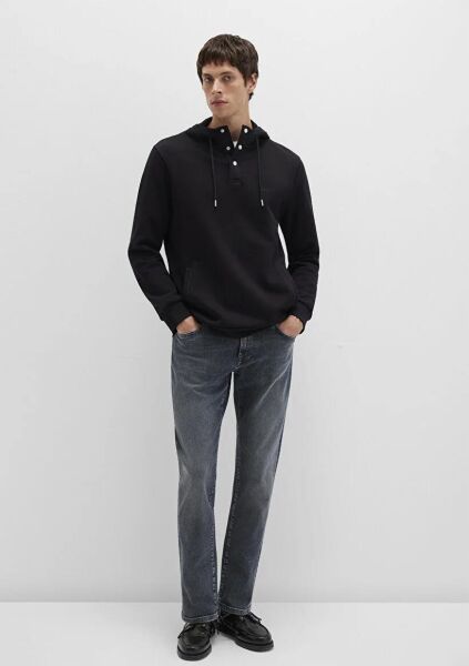 MAVİ ERKEK KAPÜŞONLU SWEATSHIRT