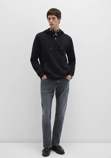MAVİ ERKEK KAPÜŞONLU SWEATSHIRT