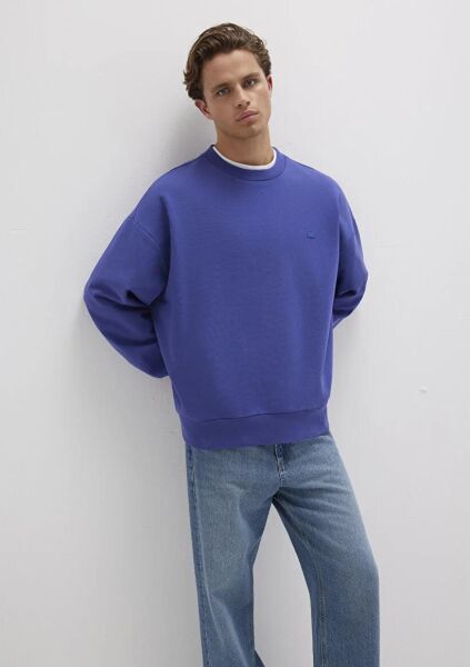 MAVİ BİSİKLET YAKA SWEATSHIRT ERKEK SWEATSHIRT