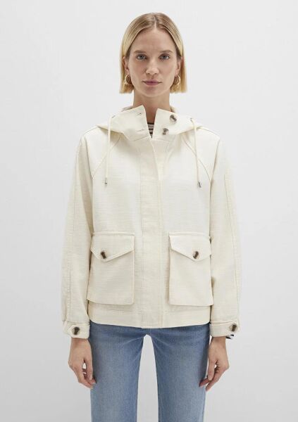 MAVİ KADIN CEKET KADIN KAPÜŞONLU MONT