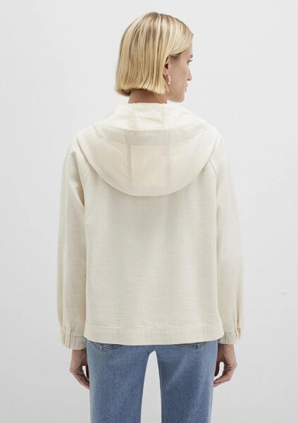 MAVİ KADIN KAPÜŞONLU MONT