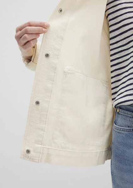 MAVİ KADIN KAPÜŞONLU MONT