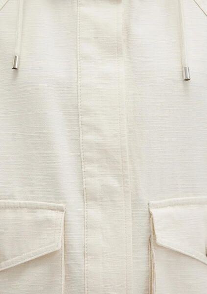 MAVİ KADIN KAPÜŞONLU MONT