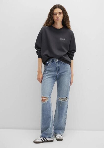 MAVİ UZUN KOLLU SWEATSHIRT KADIN SWEATSHIRT