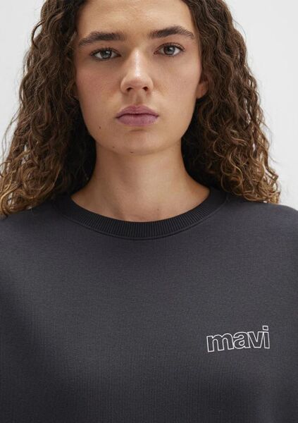 MAVİ UZUN KOLLU SWEATSHIRT KADIN SWEATSHIRT