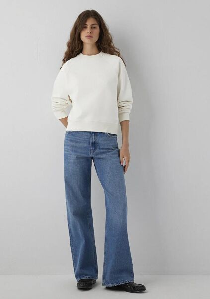 MAVİ KADIN YUVARLAK YAKA BASIC SWEATSHIRT