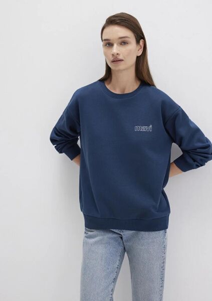 MAVİ UZUN KOLLU SWEATSHIRT KADIN SWEATSHIRT