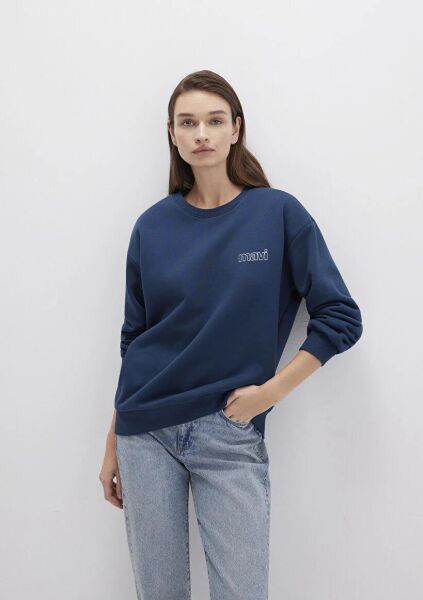 MAVİ UZUN KOLLU SWEATSHIRT KADIN SWEATSHIRT