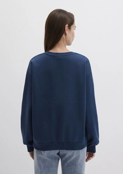 MAVİ UZUN KOLLU SWEATSHIRT KADIN 0 YAKA SWEATSHIRT