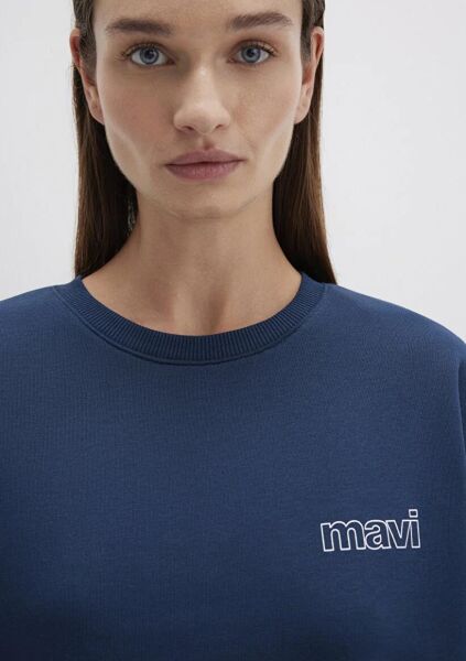 MAVİ UZUN KOLLU SWEATSHIRT KADIN SWEATSHIRT
