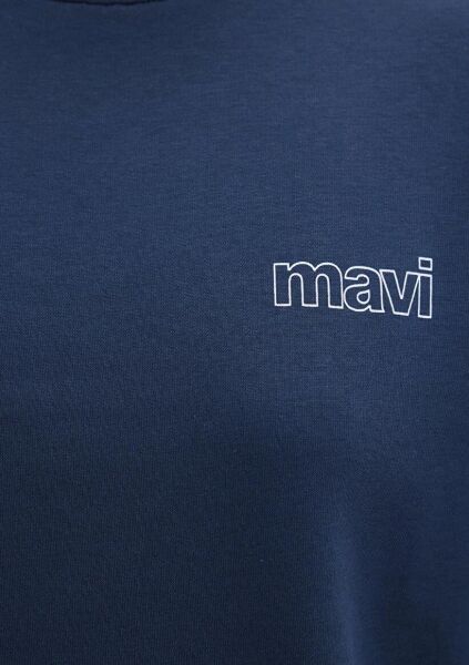 MAVİ UZUN KOLLU SWEATSHIRT KADIN 0 YAKA SWEATSHIRT