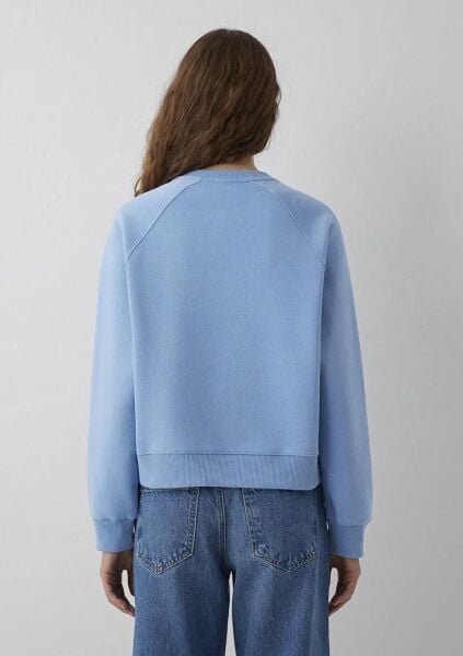 MAVİ KADIN YUVARLAK YAKA BASIC SWEATSHIRT