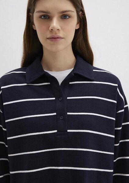 MAVİ POLO YAKA PENYE Antique KADIN POLO T-SHIRT