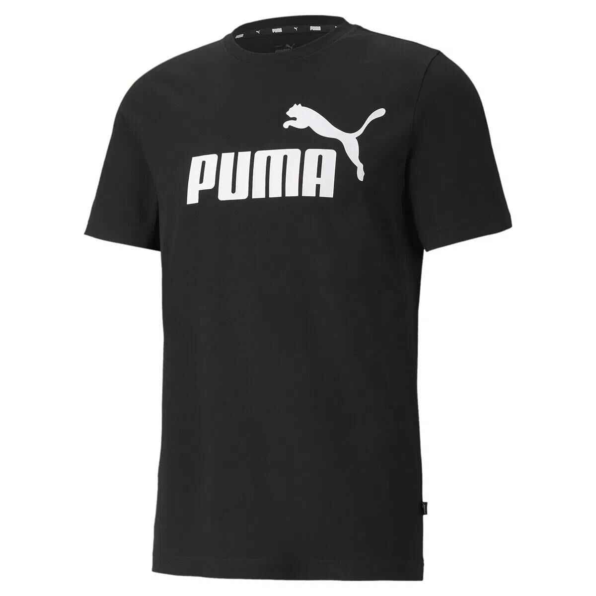 PUMA ESS LOGO TEE PUMA BLACK ERKEK T-SHIRT
