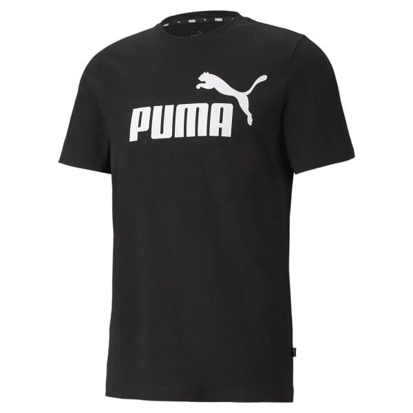 PUMA ESS LOGO TEE PUMA BLACK ERKEK T-SHIRT