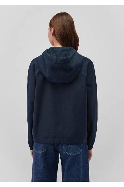 MAVİ KADIN KAPÜŞONLU MONT