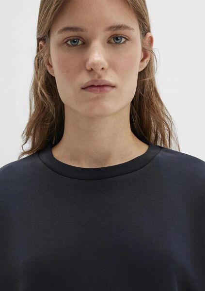 MAVİ OVERSİZE KADIN 0 YAKA SWEATSHIRT
