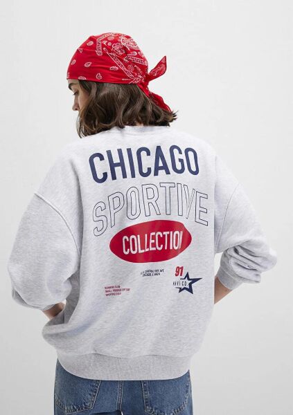 MAVİ BİSİKLET YAKA SWEATSHIRT KADIN SWEATSHIRT