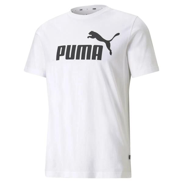 PUMA ESS LOGO TEE WHITE ERKEK T-SHIRT