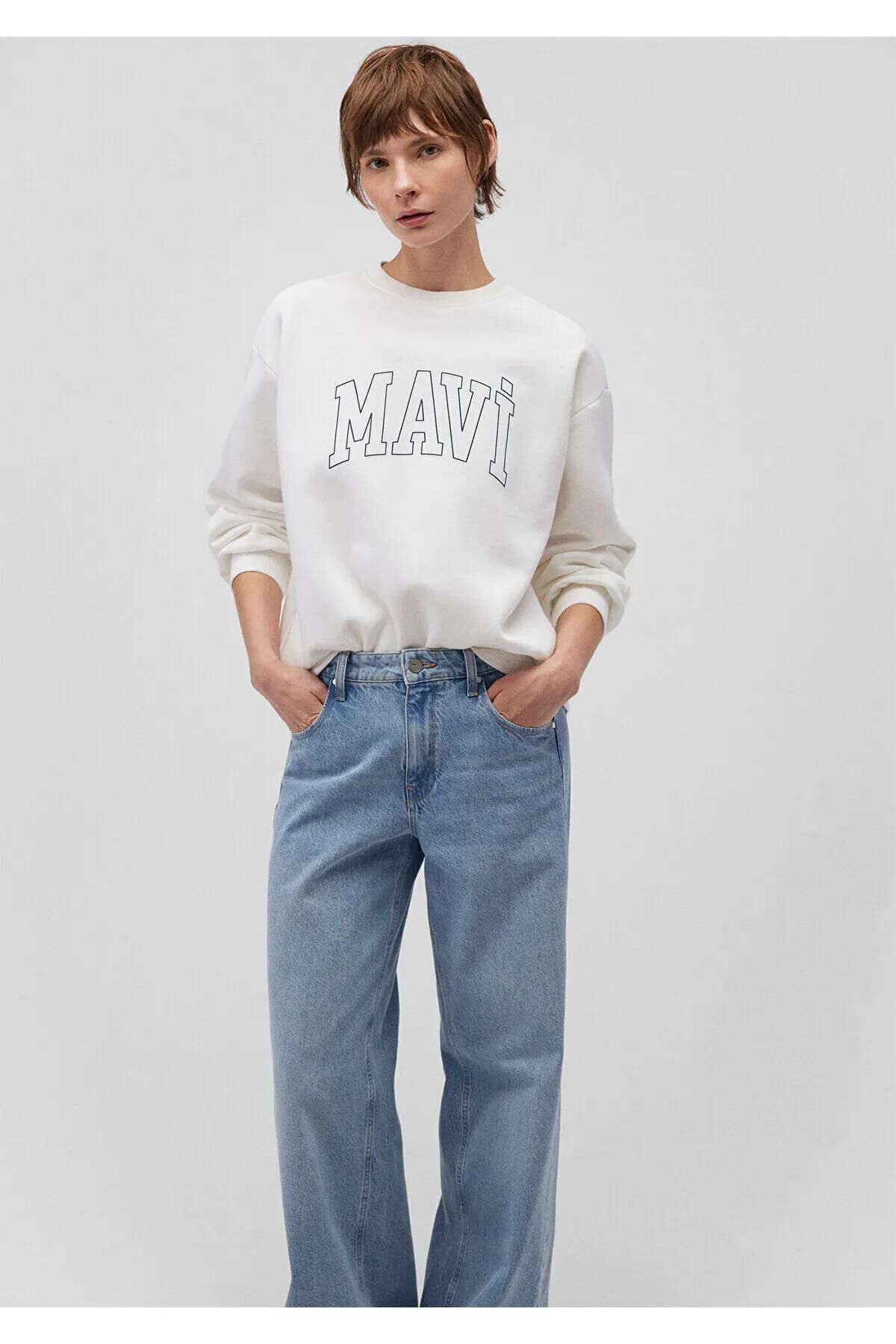 MAVİ MAVI LOGO SWEATSHIRT KADIN SWEATSHIRT