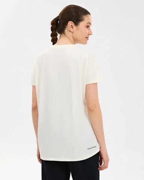 SKECHERS W CREW NECK GRAPHİC TEE T-SHİRT KADIN T-SHIRT