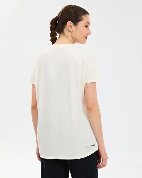 SKECHERS W CREW NECK GRAPHİC TEE T-SHİRT KADIN T-SHIRT