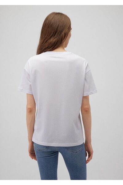 MAVİ KISA KOLLU PENYE KADIN KISA KOL T-SHIRT