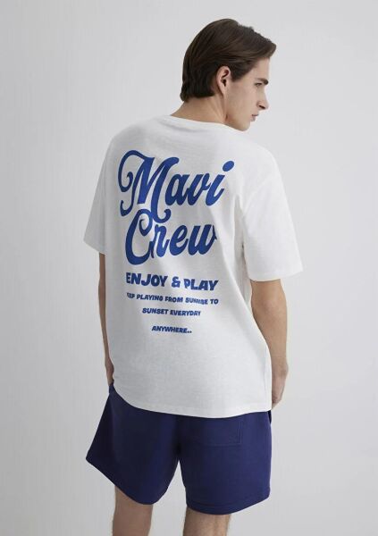 MAVİ CREW TİŞÖRT ERKEK MODELLİ PENYE