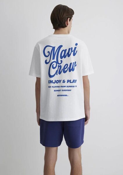 MAVİ CREW TİŞÖRT ERKEK MODELLİ PENYE