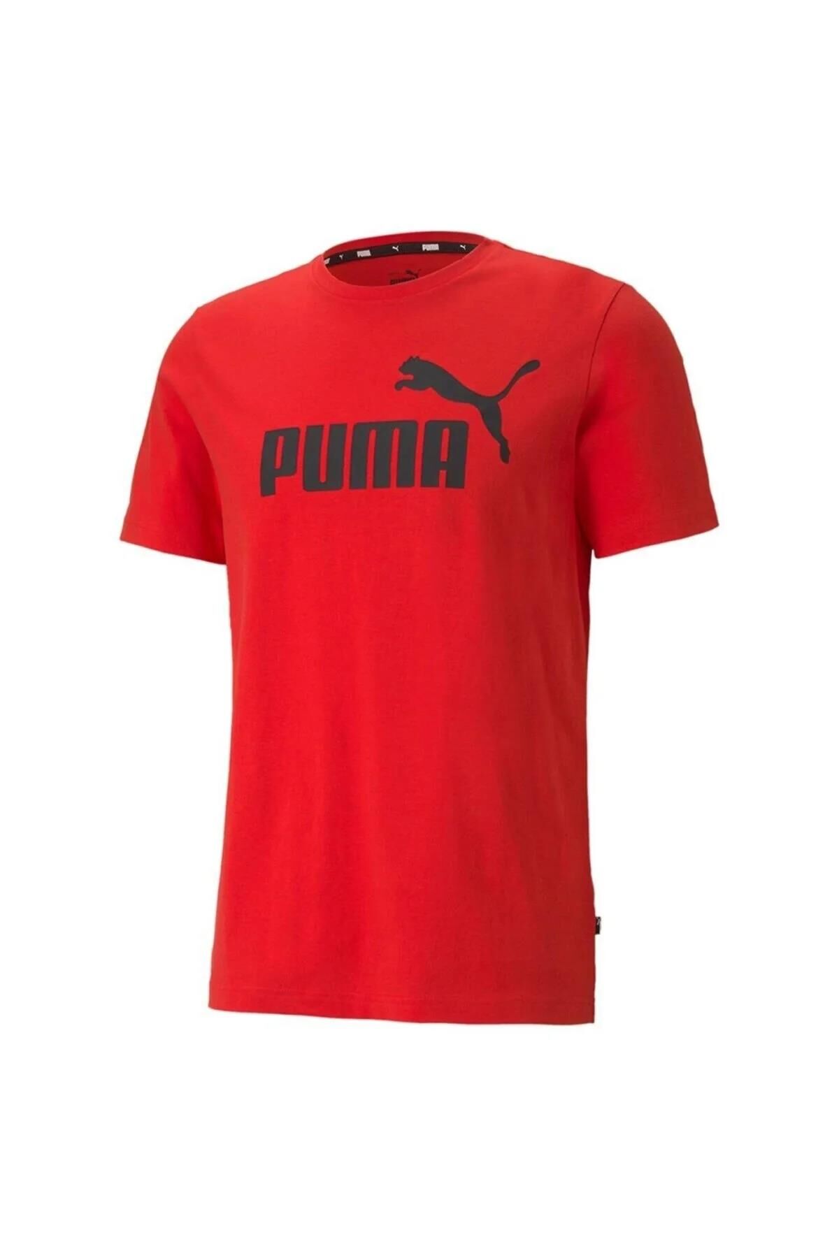 PUMA ESS LOGO TEE HIGH RISK RED UNISEX T-SHIRT
