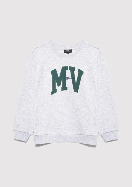MAVİ MV LOGO BASKILI ERKEK ÇOCUK SWEATSHIRT