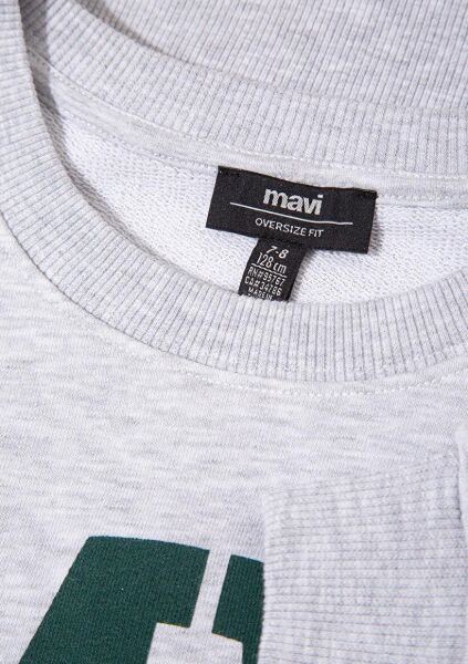 MAVİ MV LOGO BASKILI ERKEK ÇOCUK SWEATSHIRT